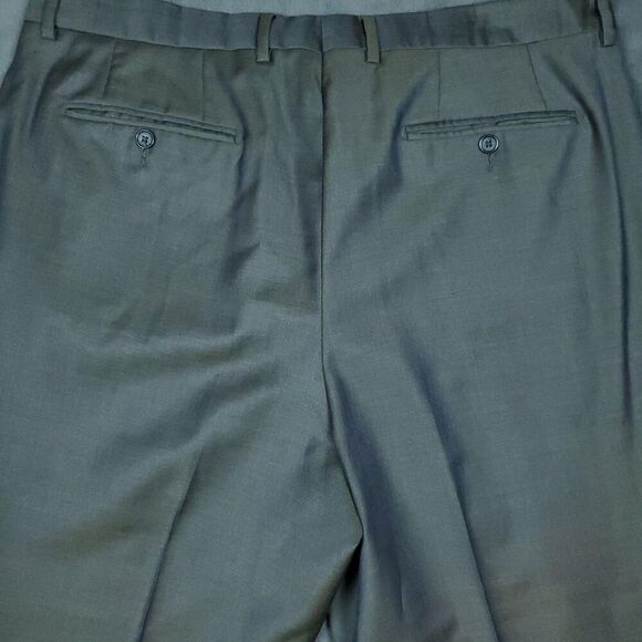 Santorelli Luxury Serge Pants Mens 38 Gray Made In Italy Romeo 1900F Dress Wool - Picture 14 of 14
